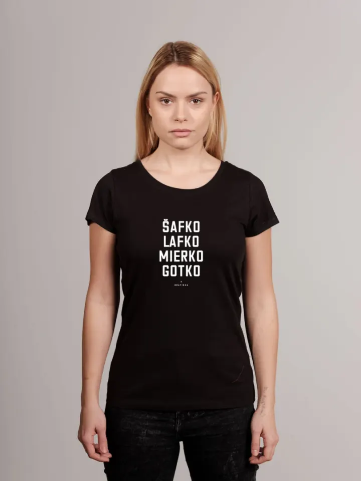 T-shirt Woman Šafko, lafko, mierko, gotko / Bratislava / Slovakia