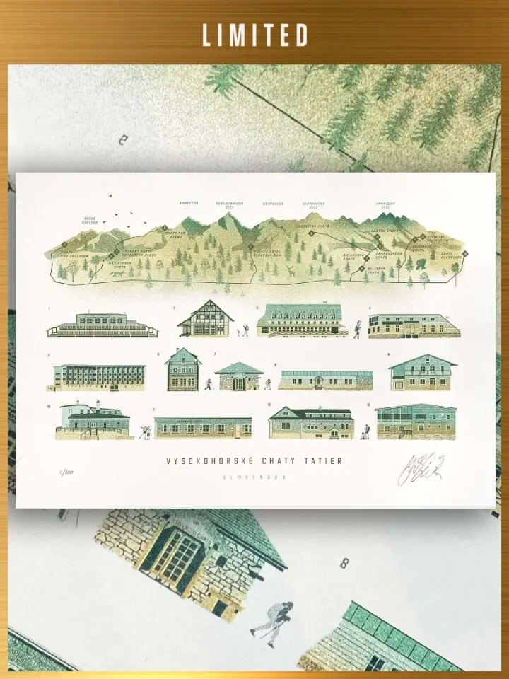Limited Print High Mountain Huts of the Tatras / Slovakia