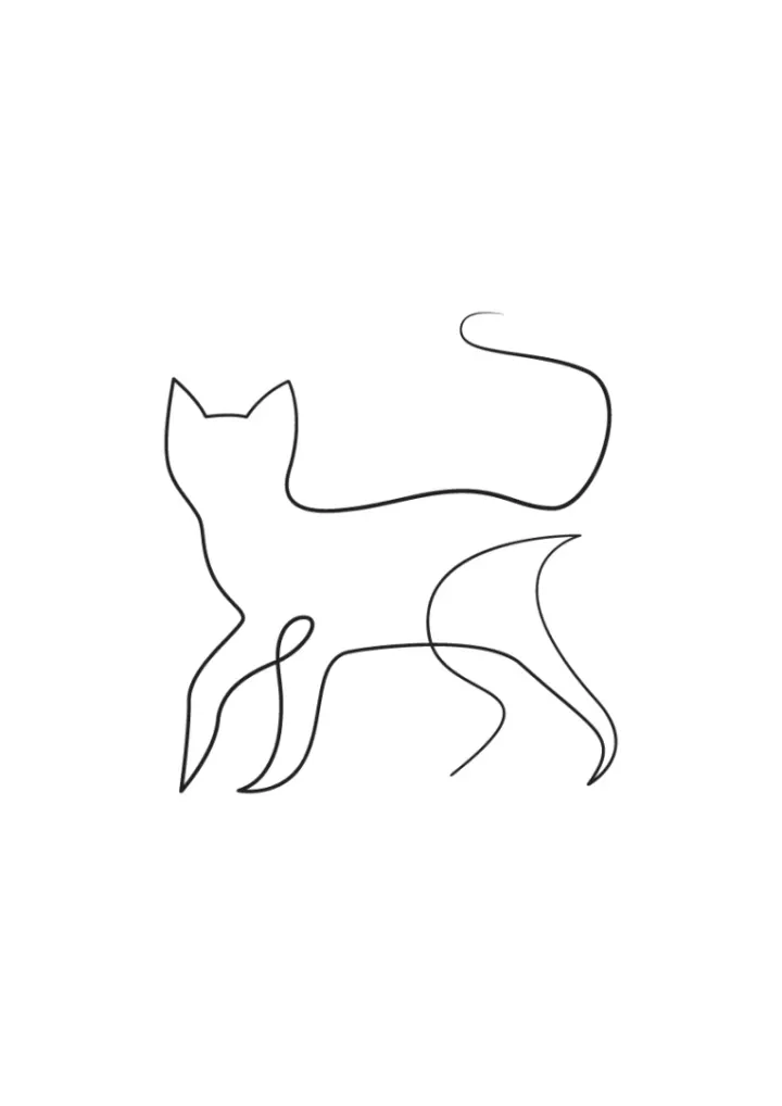 Minimalist Cat