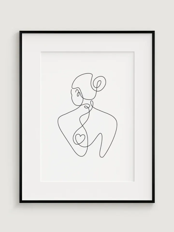 Minimalistic Illustration of Woman 3